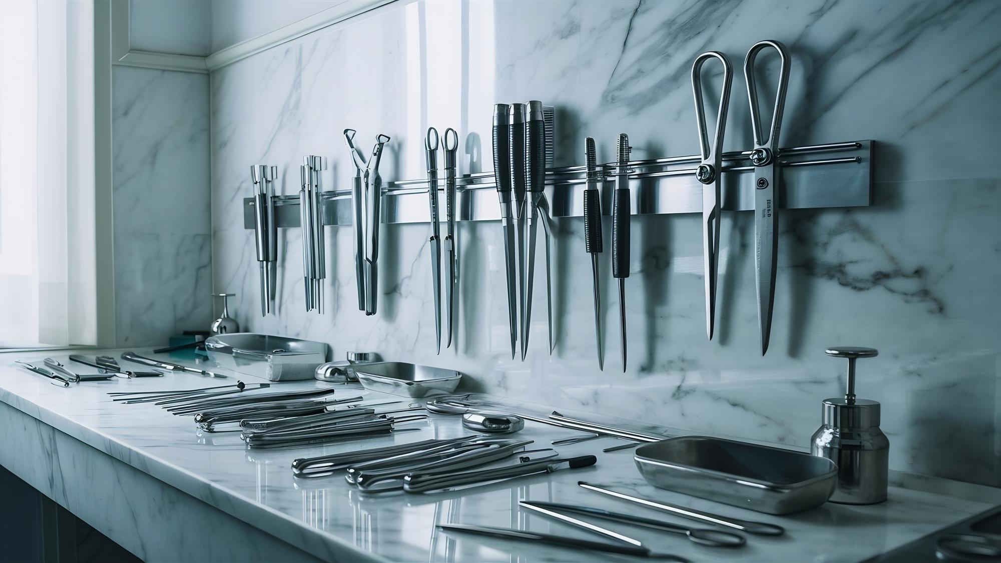 Modern kitchen workspace with tools