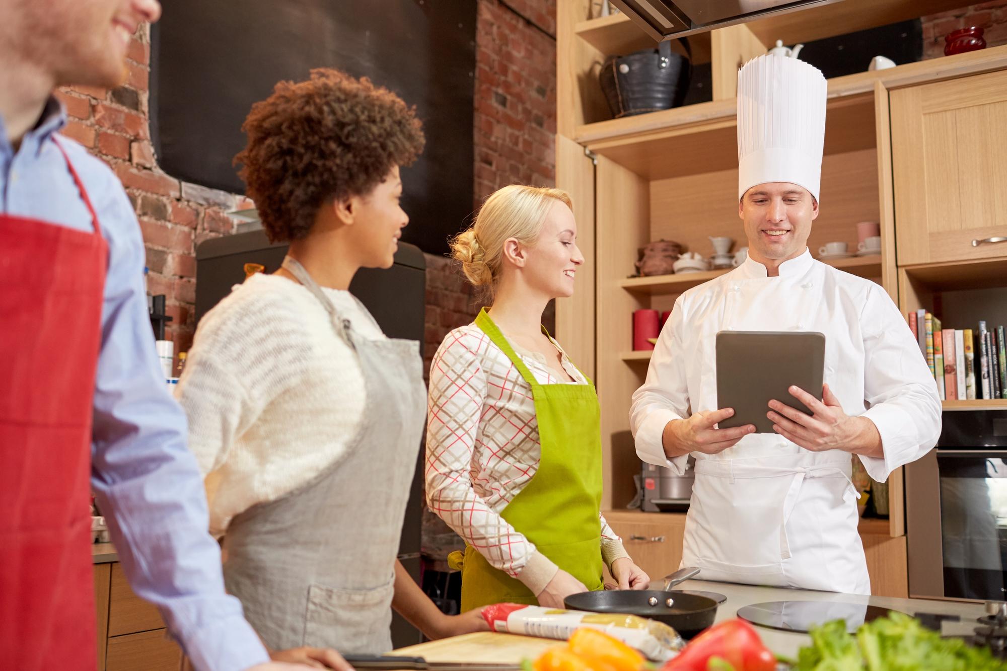 Consultation session in modern kitchen